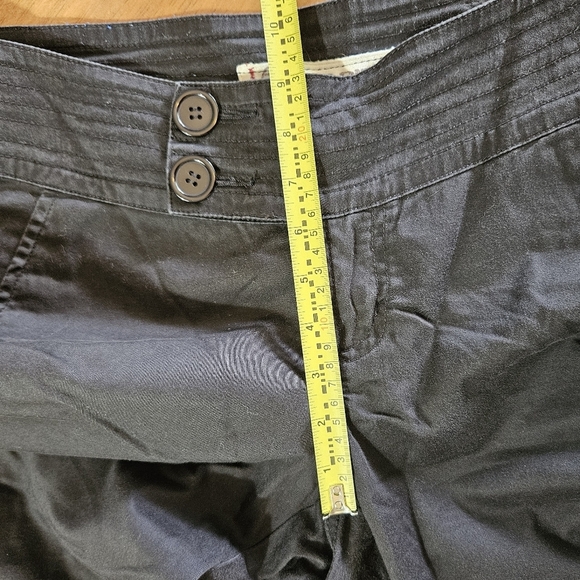 Z. Cavaricci Women's Cropped Cotton Pants Black Size 14 - Picture 9 of 11